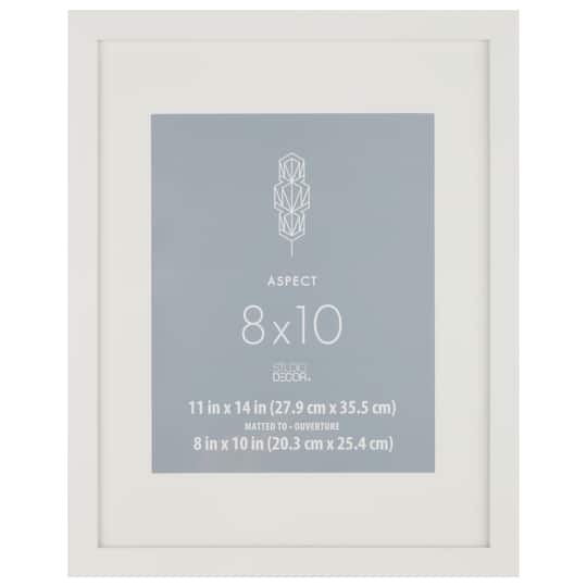 8 Pack: White 8" x 10" Frame with Mat, Aspect by Studio Décor®